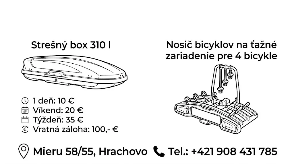 Nosič bicyklov na ťažné zariadenie 3+1